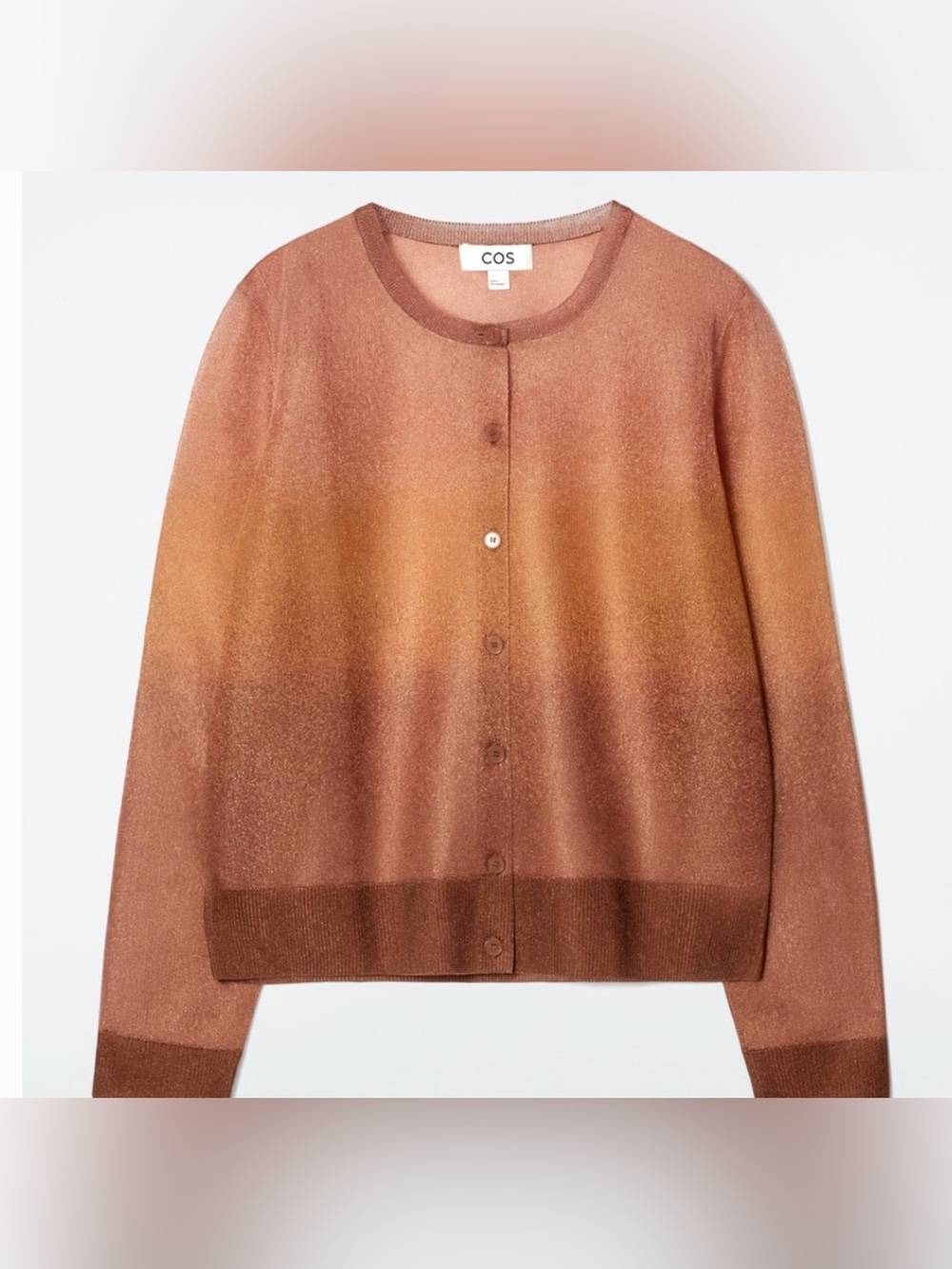 COS FINE-KNIT OMBRÉ CARDIGAN